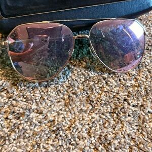 Diff Eyewear Sunglasses - Silver Frame with Purple Lenses